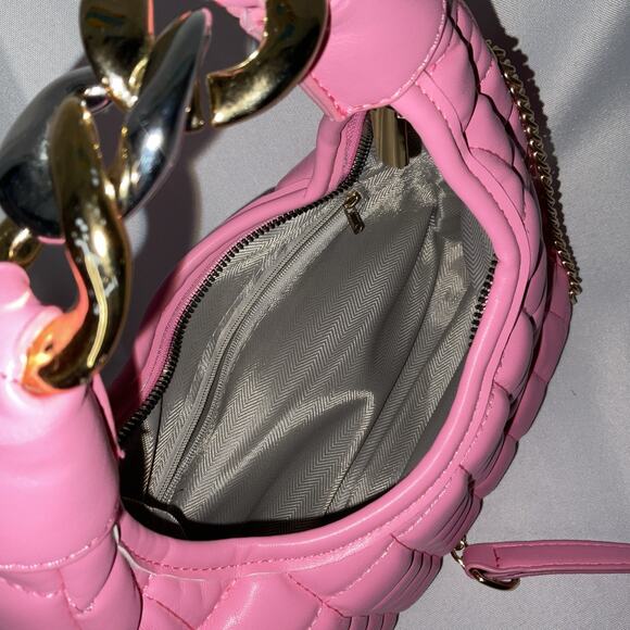 Quilted Top Handle Convertible Swing Bag - Picture 6 of 11